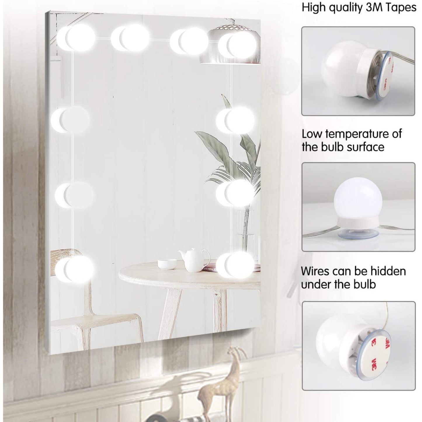 Vanity Lights | 10 Bulb Vanity Lights | 3 Mode Vanity Lights