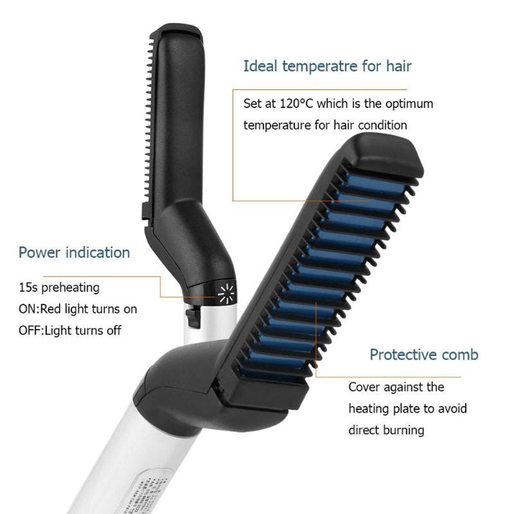Beard Straightener Comb Brush Electric Multifunctional Hair Mini Hair Straightener
